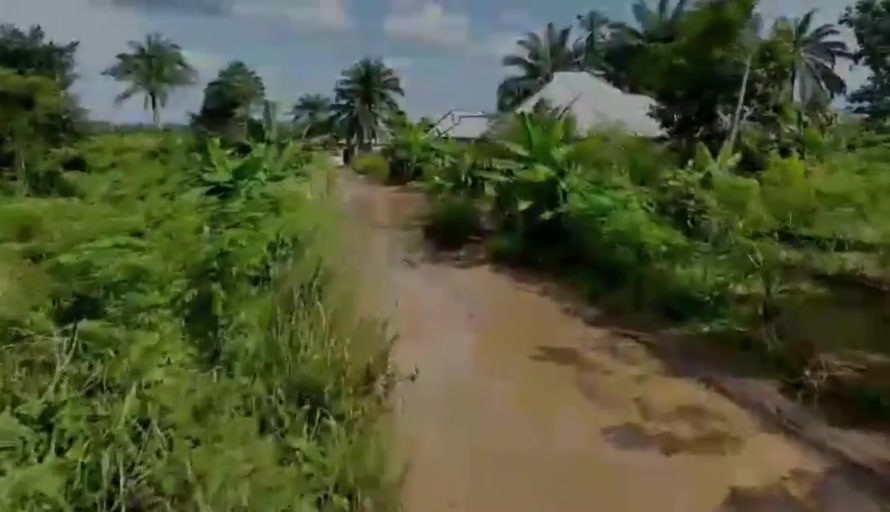 Ibiaku Uruan access road - still from video evidence supplied
for this article.